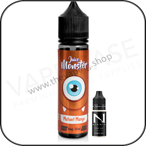 Mutant Mango Eliquid by Juice Monster is an exotic blend of sweet and ripe Mango on both the inhale and exhale, creating a consistent juicy and sweet exotic vape 1