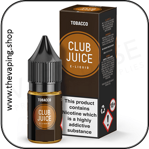 Tobacco Eliquid by Club Juice 10ml 2